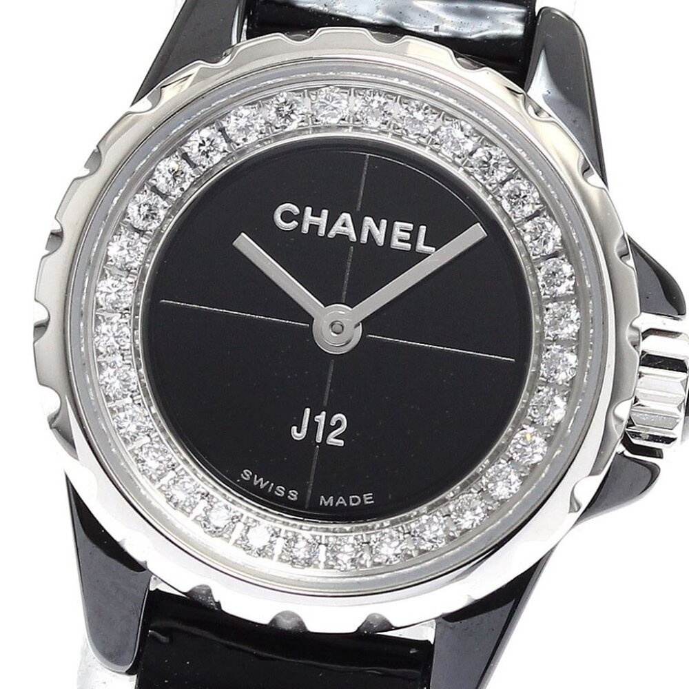 CHANEL J12 XS H4663 Diamond black Dial Quartz Ladies Watch_901511